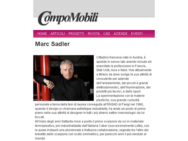 Compomobili | L’Intervista con Marc Sadler